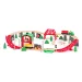 Pista ferroviaria agricola in legno con trenino e altri accessori, set da 60 pezzi - Woodyland