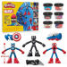Play-Doh: Marvel Avventure eroiche, set di pasta modellabile con 3 personaggi - Hasbro