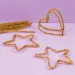 PlayBox: Fili di ciniglia dorati 100 pezzi 6mm