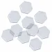 PlayBox: Set di 10 basi esagonali per perline termoadesive MIDI da 5mm, 7,5cm