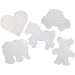 PlayBox: Set di basi XL per perline da stirare - 5 pezzi, forme assortite