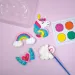 PlayBox: Set di stampi in gesso per magneti da frigorifero a forma di unicorno