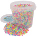 PlayBox: perline MIDI da 5 mm, trasparenti e colorate da stirare, confezione da 10.000 pezzi in secchio.