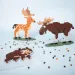 PlayBox: perline termoadesive MIDI da 5 mm, set da 2400 pezzi - Animali della foresta