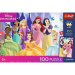Principesse Disney puzzle UFT da 100 pezzi con poster - Trefl