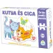 Puzzle gigante da pavimento con cane e gatto, 12 pezzi