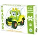 Puzzle gigante da pavimento con trattore, 12 pezzi