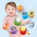 Quercetti: Momy Soft set di 8 blocchi sensoriali morbidi con luce e suono