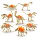 Robo Alive mini uovo sorpresa fossile di dinosauro, disponibile in diverse varianti, 1 pezzo