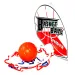 Set da basket con tabellone a ventosa da tavolo con palla