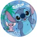 Set di 8 piatti di carta Disney+Stitch da 20 cm