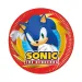 Set di 8 piatti di carta Sonic the Hedgehog da 20 cm