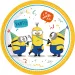 Set di 8 piatti di carta a tema Minions per festa