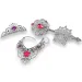 Set di bellezza da principessa con tiara, collana e bacchetta magica