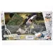 Set di giochi militari con carro armato, moto e accessori