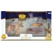 Set di gioco con cavallo marrone e cavaliere