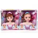 Set di gioco con testa da pettinare delle principesse in due varianti