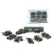 Set di veicoli militari con camion, set da 7 pezzi