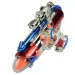 Space Warrior: Arma spaziale cromata elettrica con luce e suono 27cm