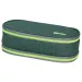 Spirit: Astuccio ovale a due piani verde scuro e chiaro 23x10cm