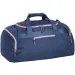 Spirit: Borsone sportivo blu indaco con cerniera verde neon 55x31x41cm