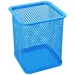 Spirit: Portamatite quadrato in metallo a rete blu neon