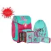 Spirit: Set zaino scolastico da 5 pezzi blu-rosa con accessori e luce LED