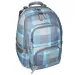 Spirit: Zaino scolastico arrotondato a quadri blu E-Bag, zaino 46x34x22cm