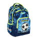 Spirit: Zaino scolastico arrotondato con stampa 3D a tema calcio, 34x26x44 cm
