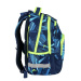 Spirit: Zaino scolastico arrotondato con stampa 3D a tema calcio, 34x26x44 cm