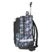 Spirit: Zaino scuola trolley nero con motivo blu