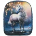 Spirit: cavallo bianco zaino per bambini con motivo 3D arrotondato 30x25x12cm