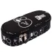 St.Right: Astuccio ovale Clever Bunny con coniglietto, colore nero, 23 cm