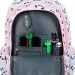 St.Right Grey Panda zaino scolastico a tre scomparti con motivo panda rosa-grigio, 39x27x17 cm