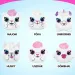 Style4Ever Peluche Mini Animali Colorabili in Diverse Varianti