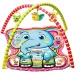 Tappeto da gioco per bambini con elefanti e animali di peluche 72x65x47cm