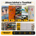 Tossit Family Pack – gioco di freccette con ventose in rosso, turchese, blu e giallo
