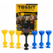 Tossit Starter Pack gioco da tavolo di freccette con ventose in silicone blu e giallo