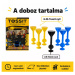 Tossit Starter Pack gioco da tavolo di freccette con ventose in silicone blu e giallo