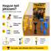 Tossit Starter Pack gioco da tavolo di freccette con ventose in silicone blu e giallo