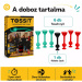 Tossit Starter Pack gioco di freccette con ventose in silicone rosso-turchese