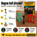Tossit Starter Pack gioco di freccette con ventose in silicone rosso-turchese