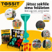 Tossit Starter Pack gioco di freccette con ventose in silicone rosso-turchese