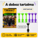 Tossit Starter Pack gioco di freccette con ventose in silicone, viola e verde