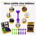 Tossit Starter Pack gioco di freccette con ventose in silicone, viola e verde