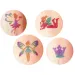 TyToo: Set di stencil per tatuaggi glitterati fate e principesse, 22 pezzi