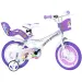 Unicorn Academy bicicletta bianco-lilla misura 14 - Dino Bikes bicicletta