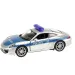 Welly: modello in metallo di auto della polizia Porsche 911, 11 cm
