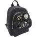 Zaino moda nero Smiley World, zaino scolastico 26x34x17 cm