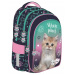Zaino scolastico MLF Kitty Party con stampa di gattini, 4 scomparti, BPL58 40x29x19 cm